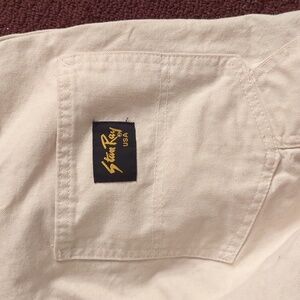 StanRay white painters work pants